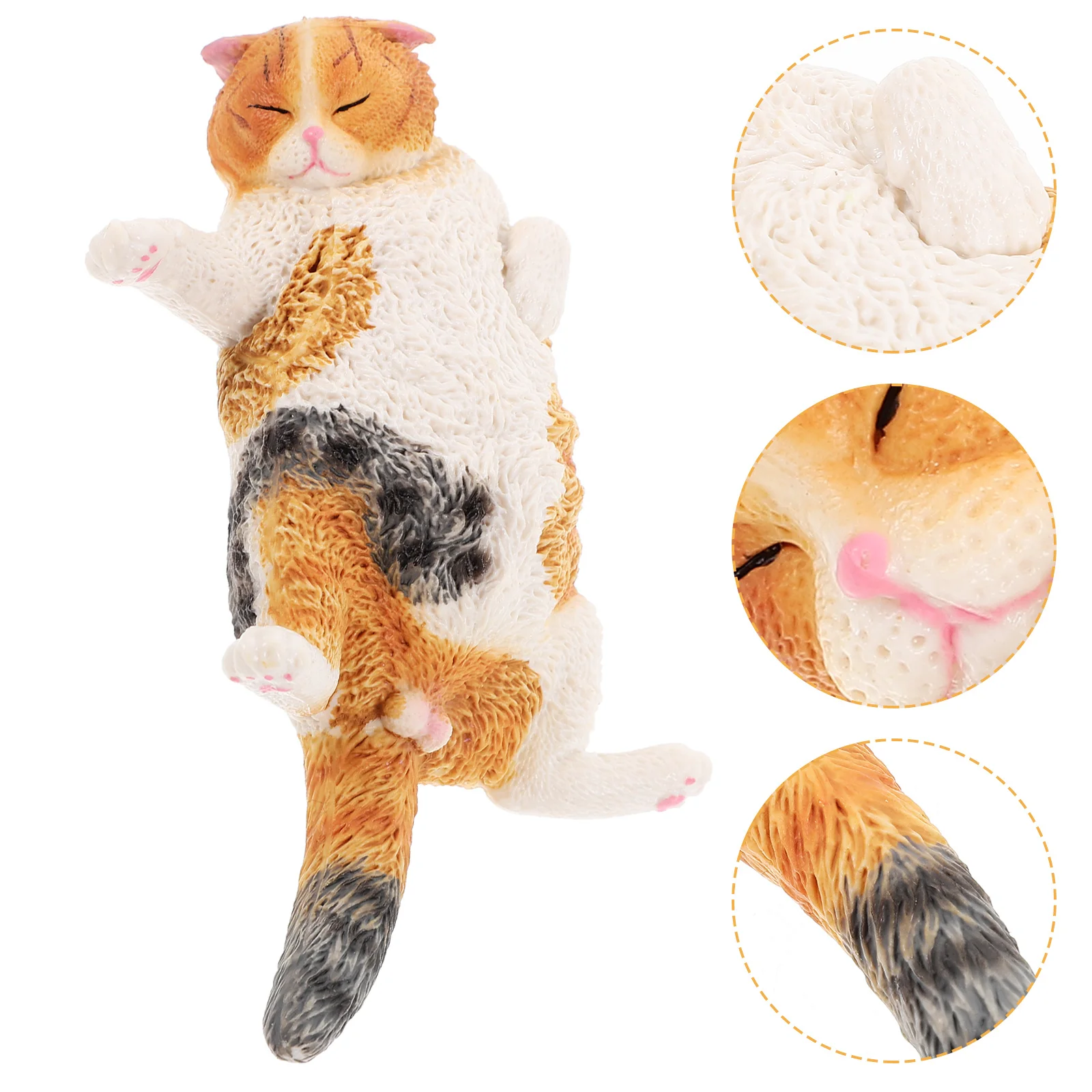 Статуя кота в позе отдыха для сада и дачи