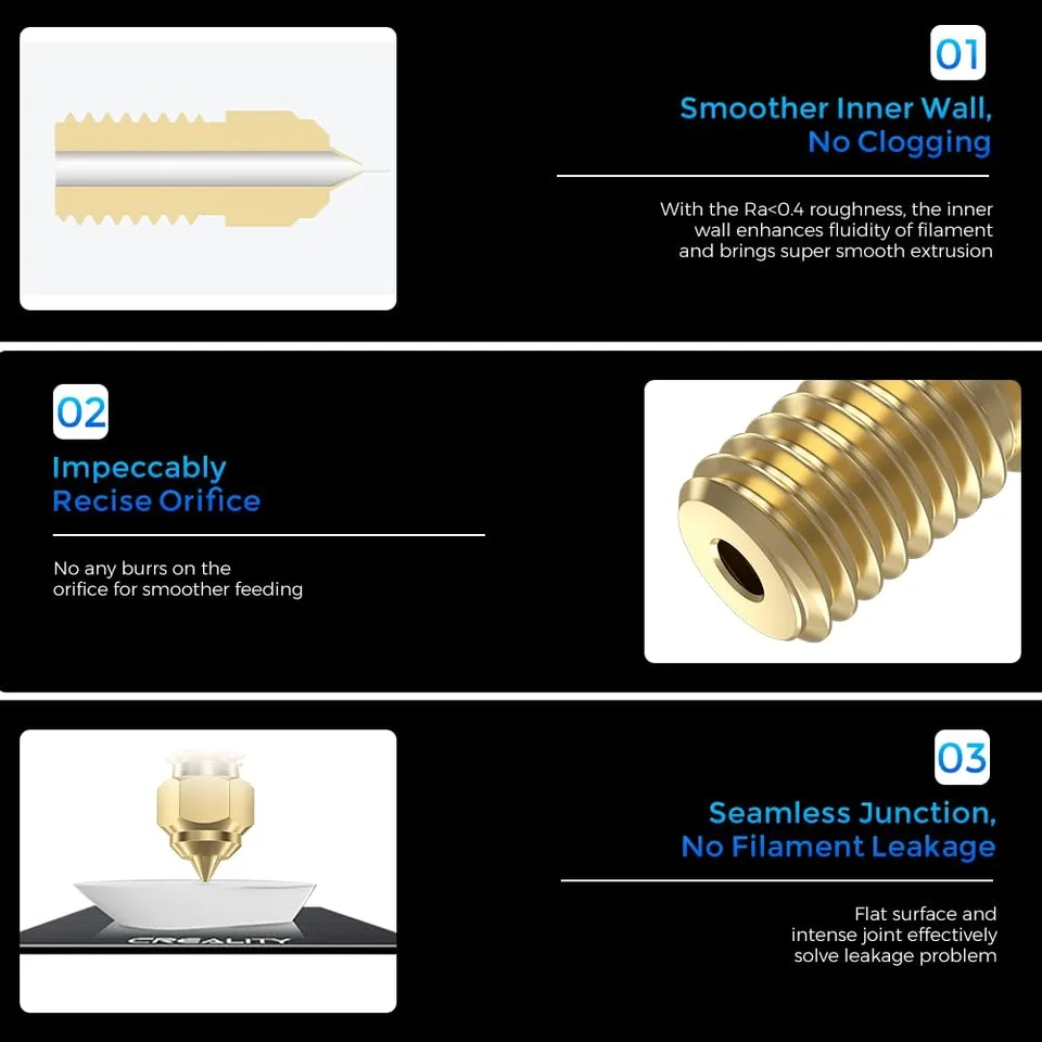 Creality Ender 3 V3 SE Nozzles 0.2/0.4/0.6/0.8/1mm