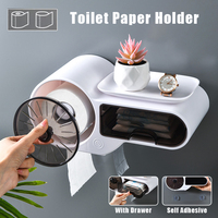 Waterproof Bathroom Tissue Box Waterproof Toilet Paper Dispenser Tissue Paper Holder for Bathroom Napkin Storage Organizer