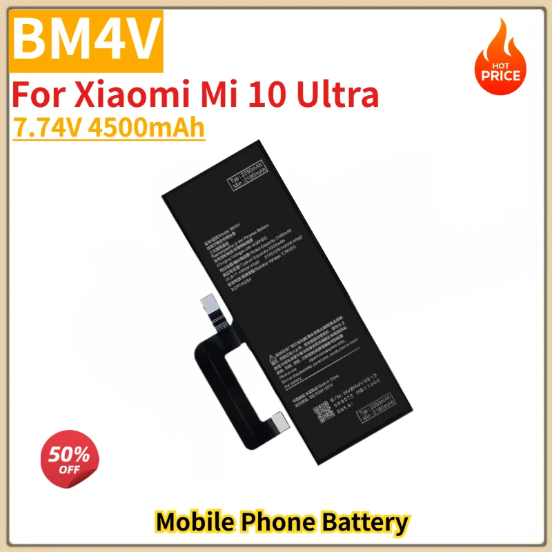 

BM4V High Quality Phone Battery 7.74V 4500mAh for Xiaomi Mi 10 Ultra Brand New Replacement Battery