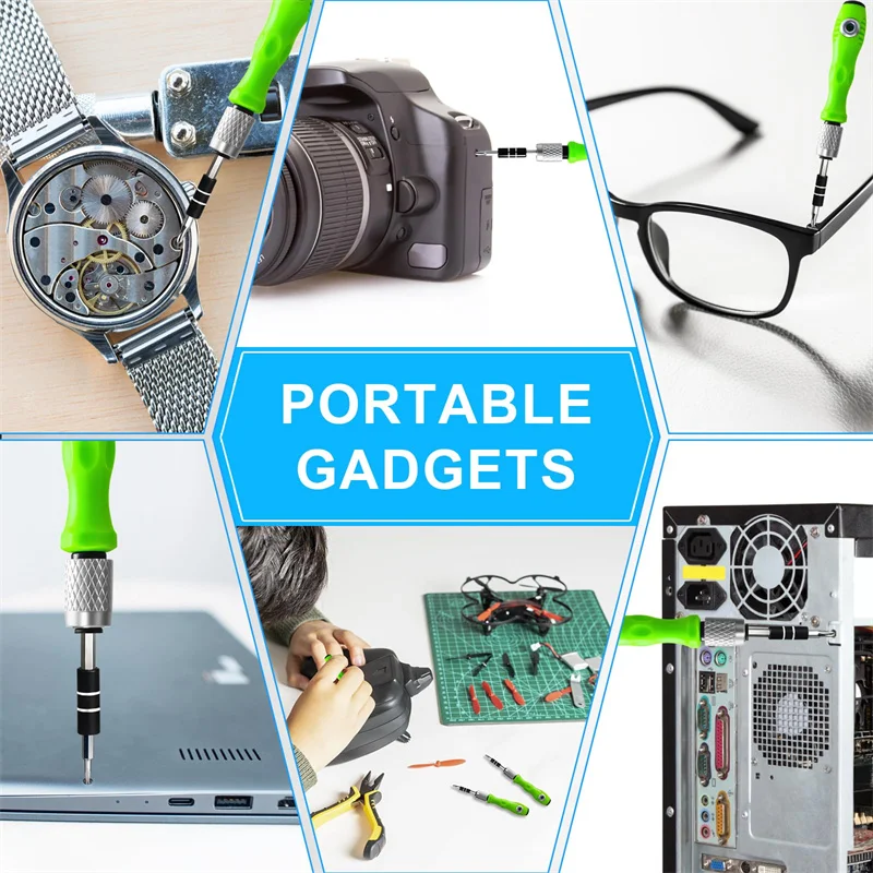 32-in-1 kleines Präzisions-Schraubendreher-Set, magnetisches Mini-Schraubendreher-Set, professionelles kleines Reparatur-Werkzeug-Set für Uhren und Laptops