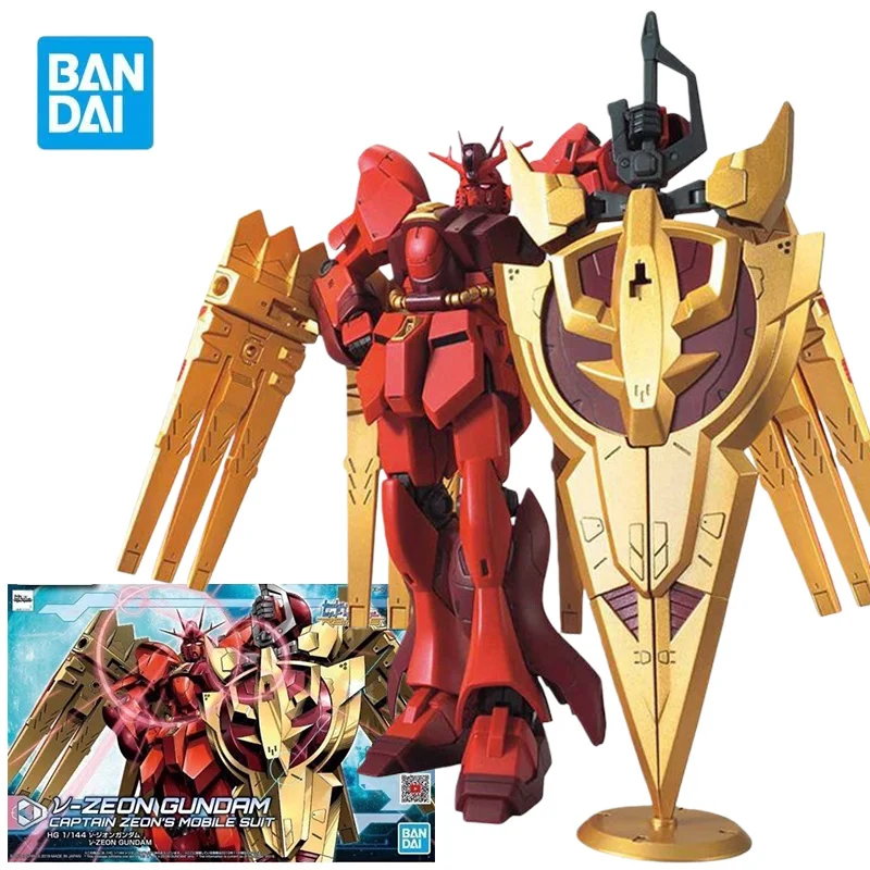 

BANDAI HGBD:R 1/144 V-zeon Gundam Mobile Suit Капитан Зона Фигурки Gundam Build Divers Аниме Модель Комплект Игрушки для Мальчиков