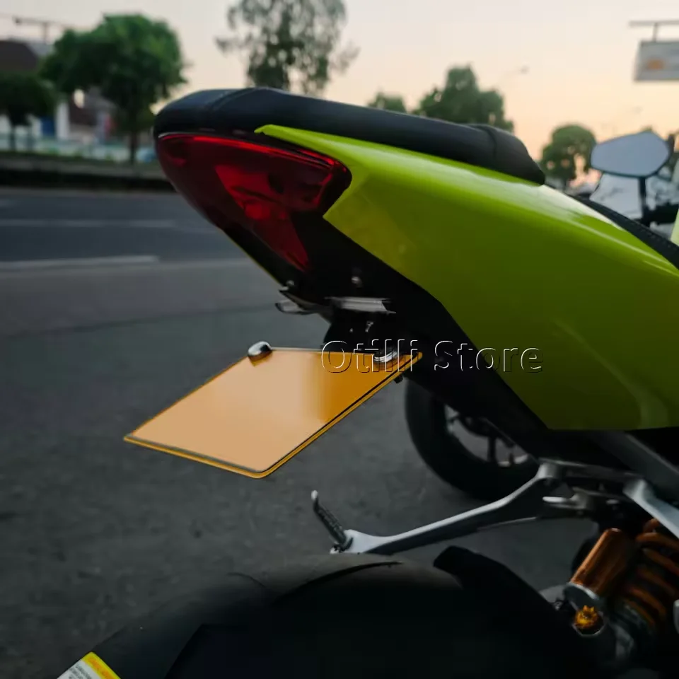 1200RS 2021 - 2024 حامل لوحة الترخيص للسرعة الثلاثي 1200 RS R1200RS دراجة نارية الذيل مرتب الحاجز الخلفي مزيل مصباح ليد