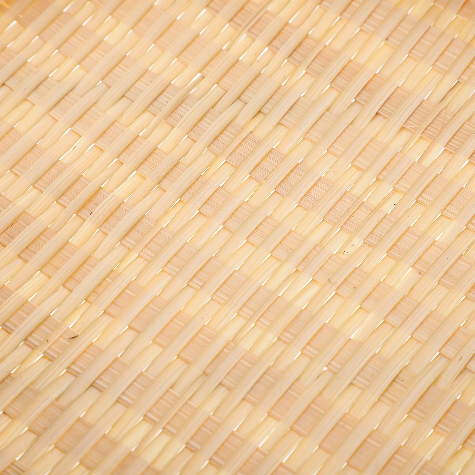 

Bamboo Snack Tray Woven Bread Fruit Basket Portable Desktop Storage Organizer Dessert Serving Basket Portable Snack Tray