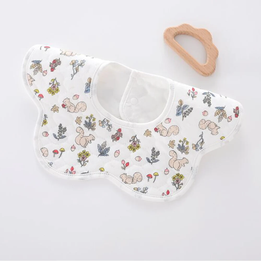 Baby Bibs Waterproof Round Neck Collar Baby Feeding Burp Cloth Infant Boy Bib Drool Newborn Girl Stuff