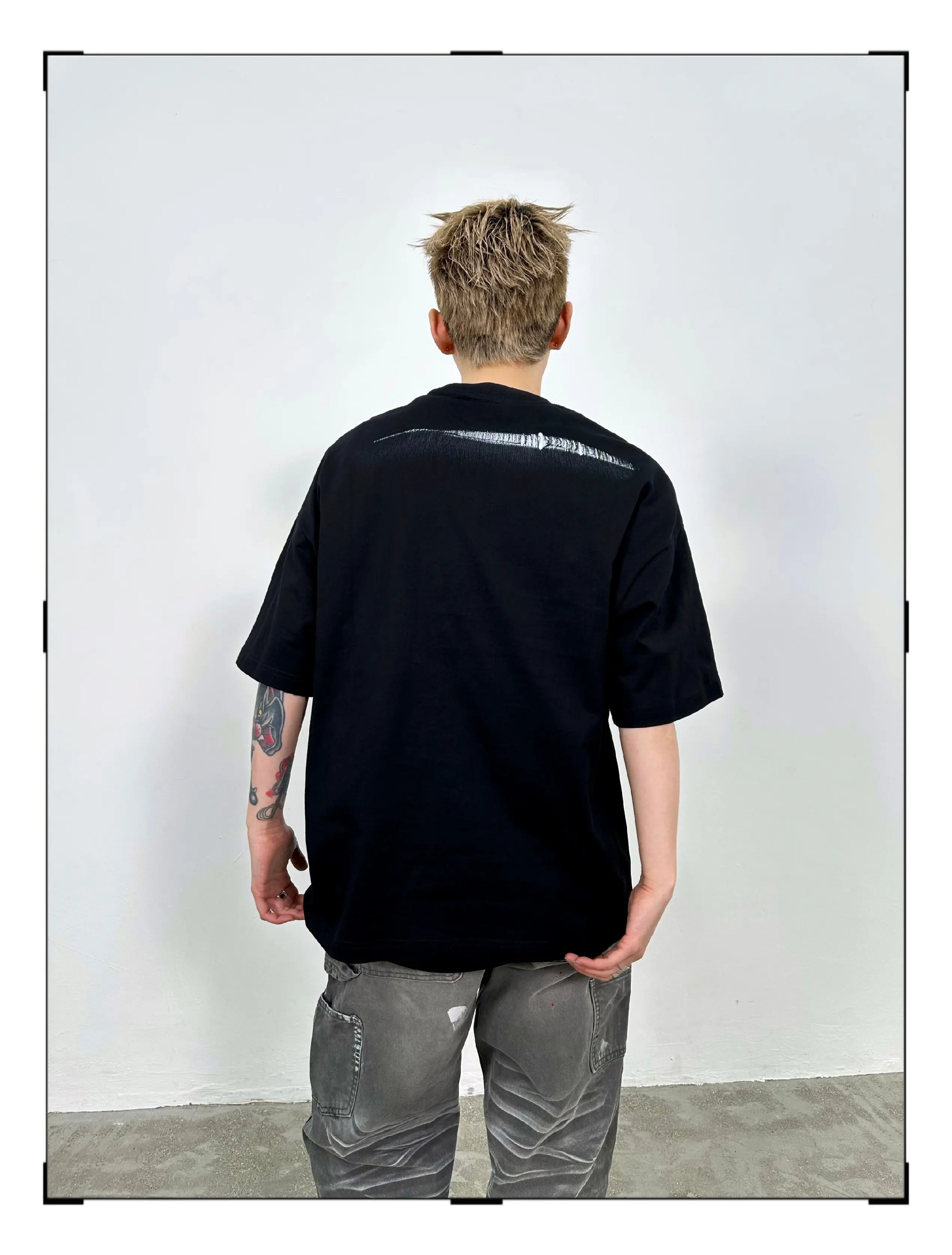 2026 Summer New American Streetwear Men's Letter Print Loose Casual Cotton Round Neck Short Sleeve Black White Red T-Shirt