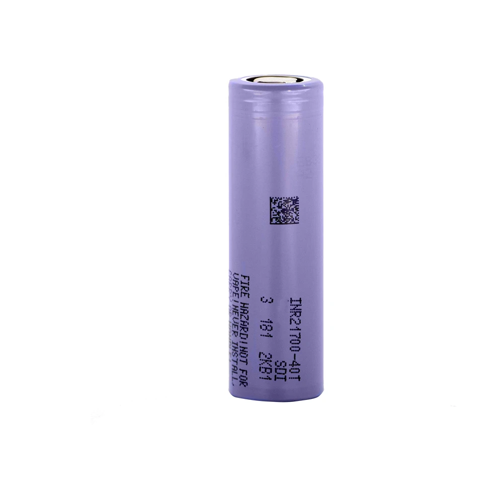 100% oryginalna wysoka pojemność INR21700 4000mah 40T 3.7V 40A rozładowanie akumulatora litowo-jonowego