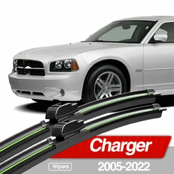 For Dodge Charger 2005-2022 Front Windshield Wiper Blades 2pcs Windscreen Window Accessories 2006 2009 2011 2012 2017 2019 2020