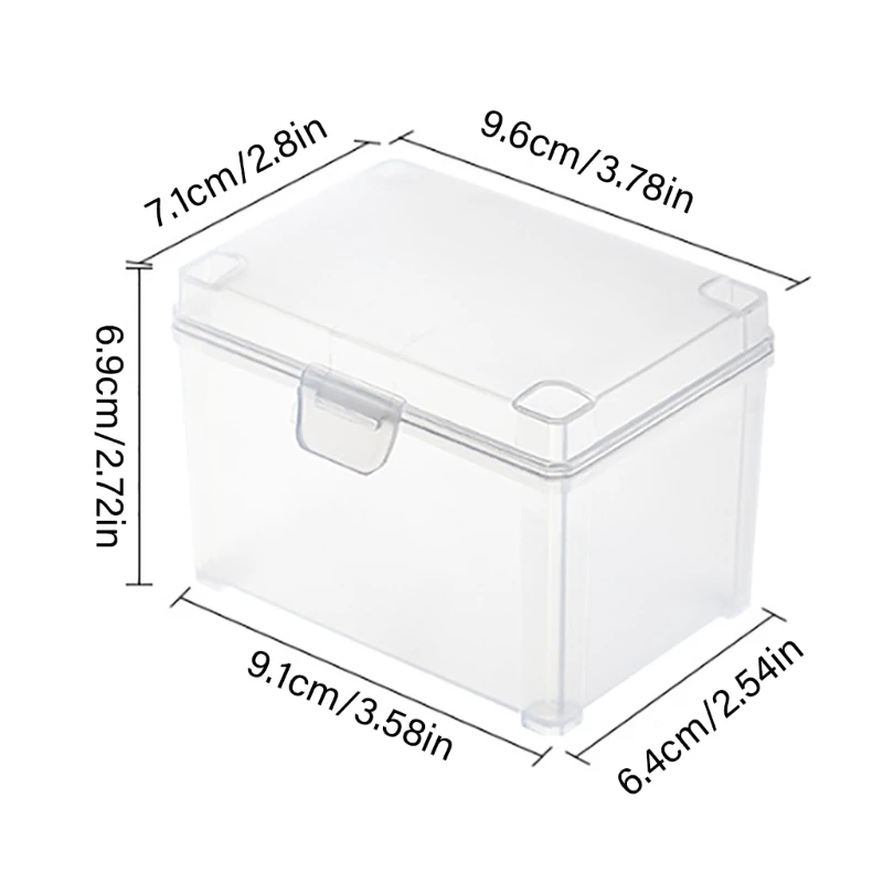 Playing Card Case, Clear Stackable Card Storage Box Card Storage Card for Game Cards Trading Cards Sports Cards