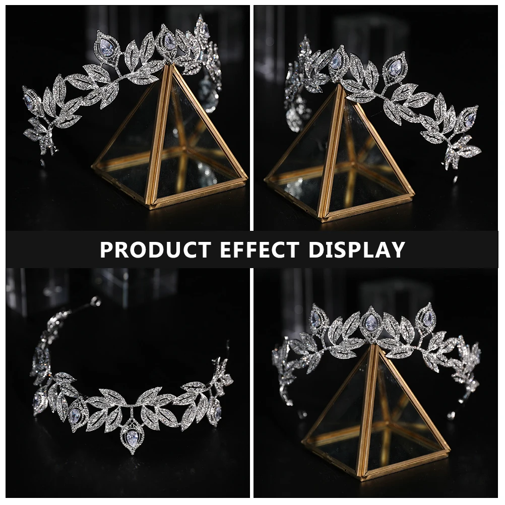 

Wedding Crown Bride Headwear Hair Decor Elegant Headdress Comfortable Party Accessories Size Fit Most People Beautiful