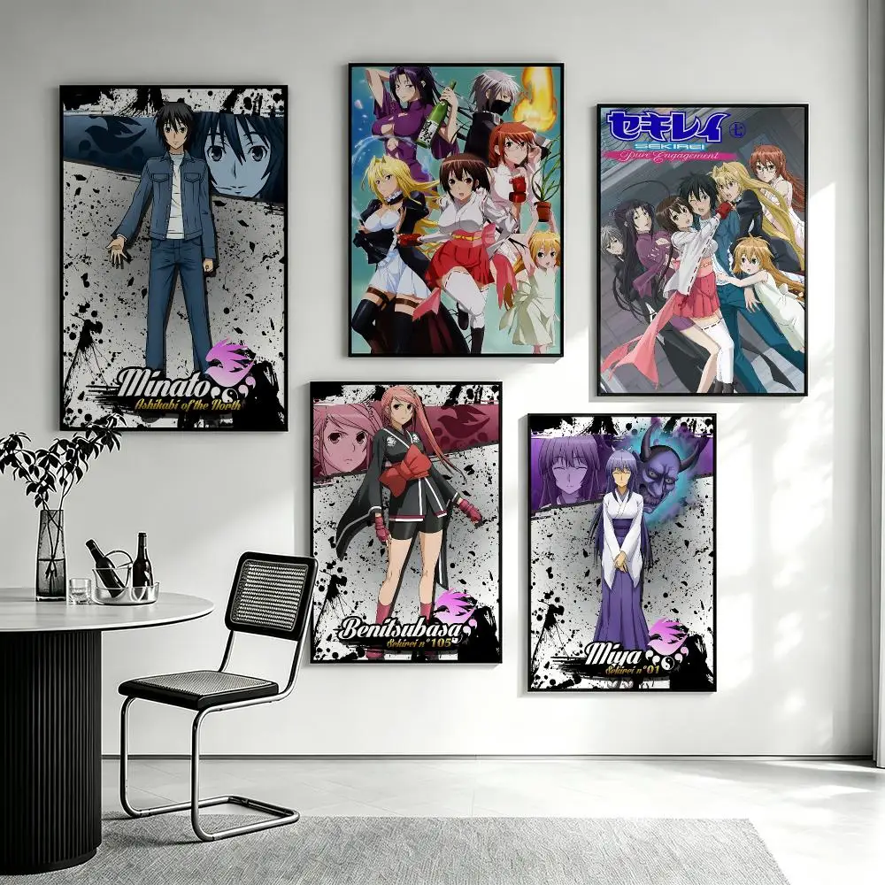 Anime Sekirei Poster Poster HD printing Sophisticated Style Wall Art Home Decor For Bedroom Living Room Creative Gift