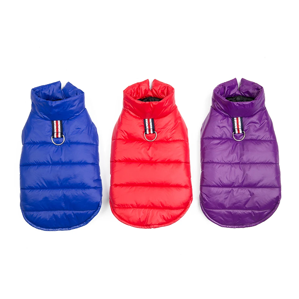 

Red Blue Pink Pet Vest High Quality Pet Clothes Dog Winter Coat