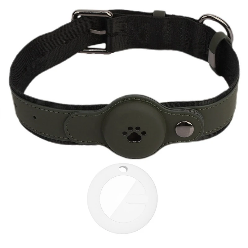 IP67 Waterproof Tracker Collar For Dogs Waterproof Only Works With For Apple Find My Dark Green