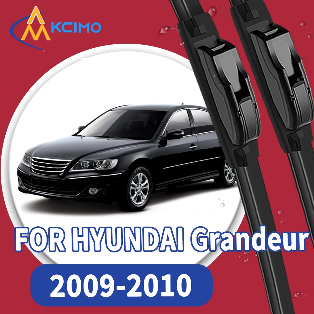 

High Quality 2pcs Windscreen Car Rain Brush Front Windshield Auto Wipers Perfect Fit for HYUNDAI Grandeur saloon 2009-2010