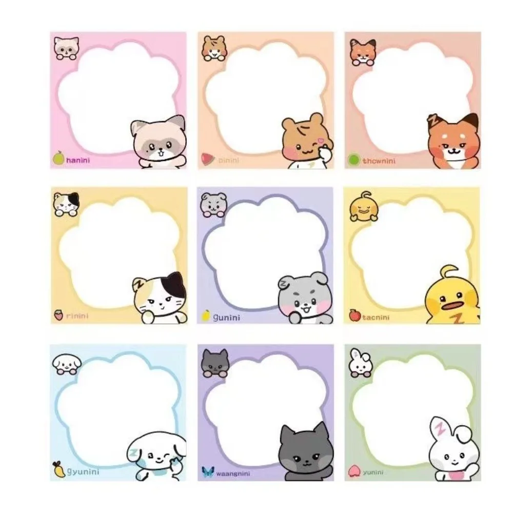 KPOP ZEROBASEONE Zb1 Cartoon Self Adhesive Memo Pad Sticky Notes Zeroni RICKY JIWOONG TAERAE MATTHEW Office Scholl Supplies