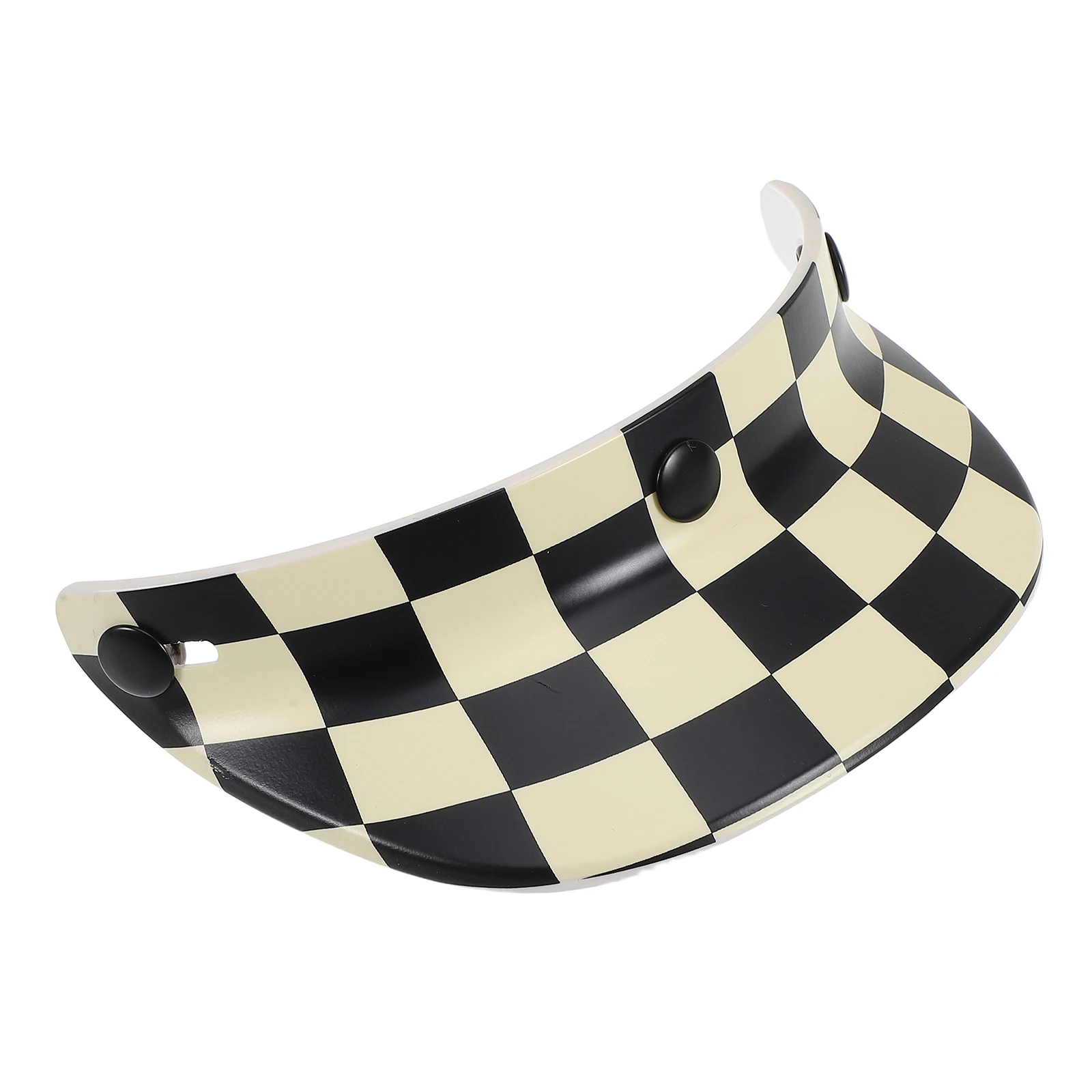

1pc Motorcycle Brim Retro Style Sun Shield Three Button Attachment Lightweight Visor Bike Part Outdoor Use
