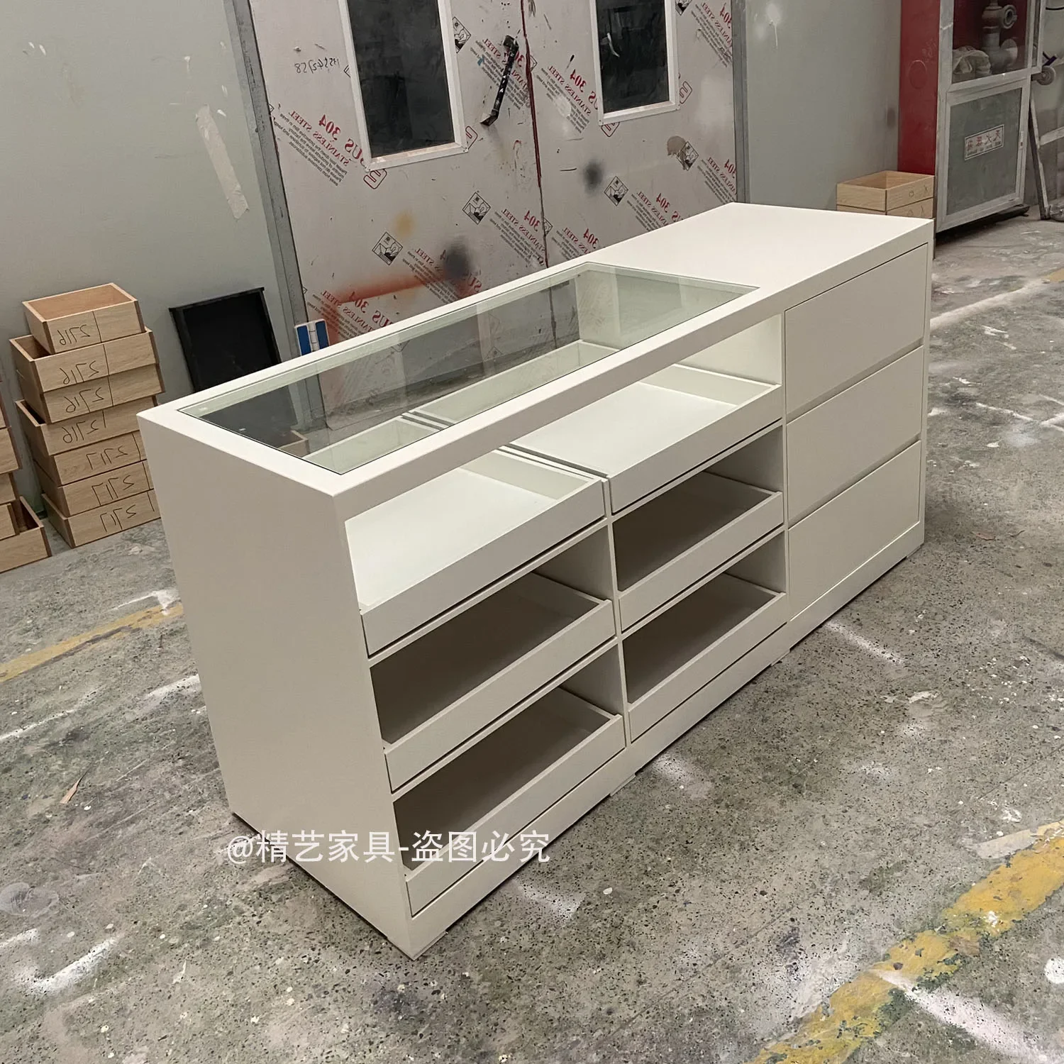 Clothing Store Nakajima Table Display Table Side Cabinet Locker Paint Decorative Cabinet Ornament