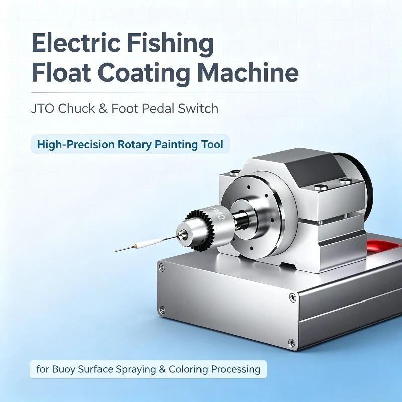 Electric Fishing Float Painting Machine with Foot Pedal Switch and JTO Chuck