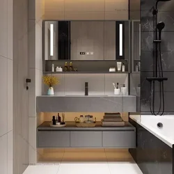 Nowoczesna inteligentna szafka łazienkowa Wielofunkcyjna, odporna na wilgoć lustrzana umywalka Meble domowe Мебель Для Ванной FYBC