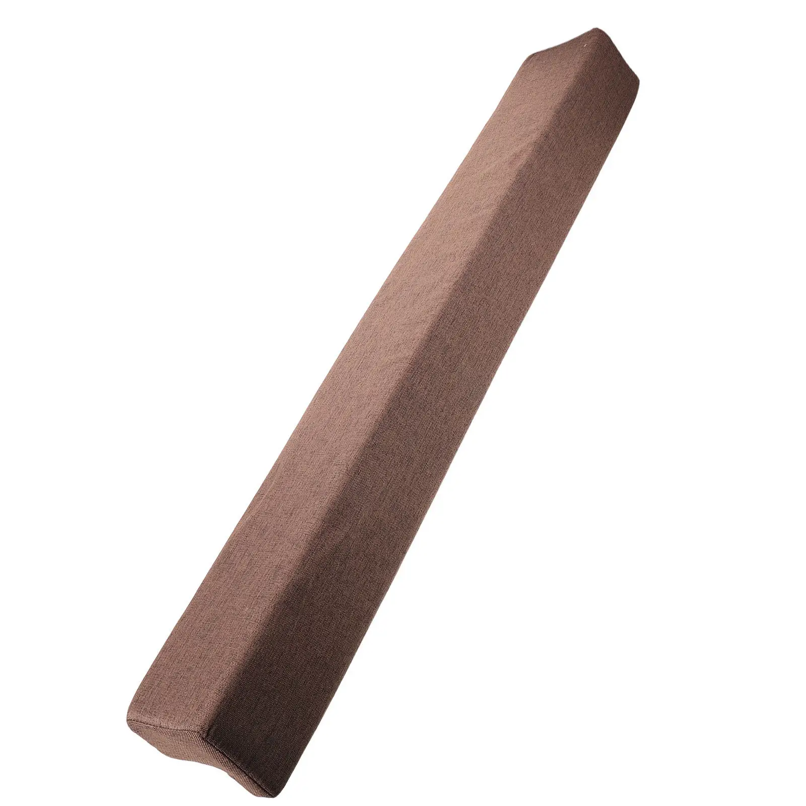 フォーム製ベッド隙間埋めクッション-l字型-長さ80cm-厚さ5cm-コーヒー色-マットレス隙間埋めクッション-クイーン・フルベッドフレーム-壁の隙間用