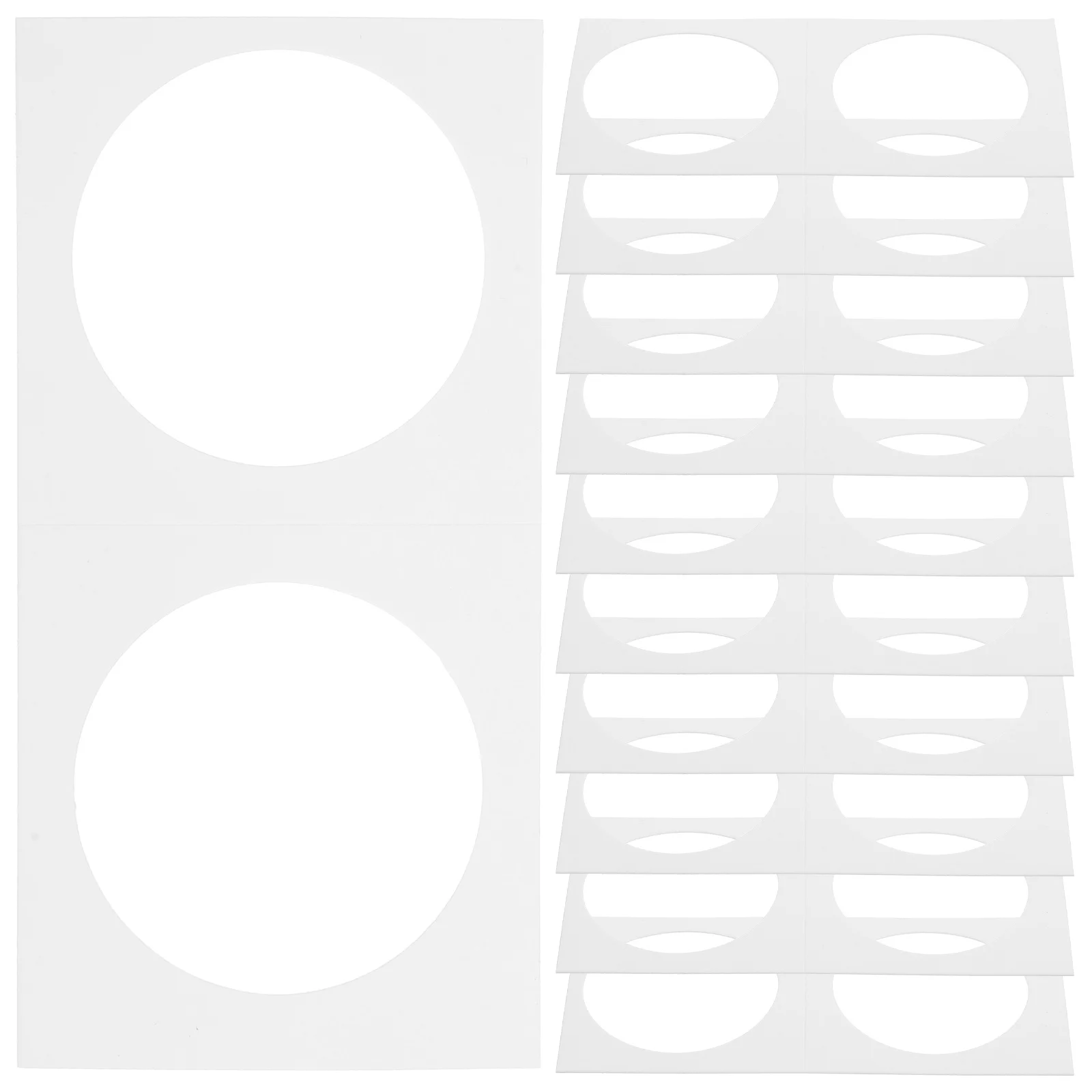 

50Pcs Paper Coin Holders 40Mm Transparent Protector for Coin Collection Supplies Storage Organizer Collectors Flips