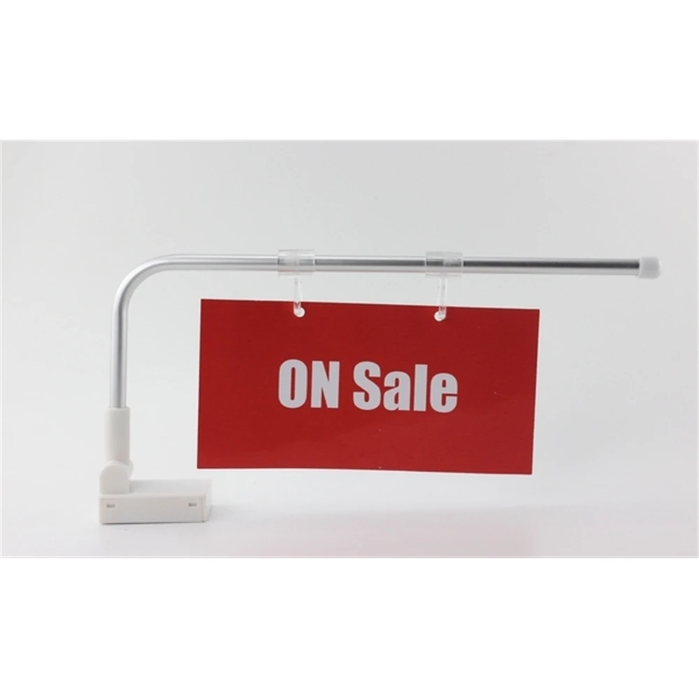 10 Pcs 300mm Length Supermarket Shelf Pop Advertising Tag Label Banner Hanger Holder Magnetic Category Label Sign Poster Holder