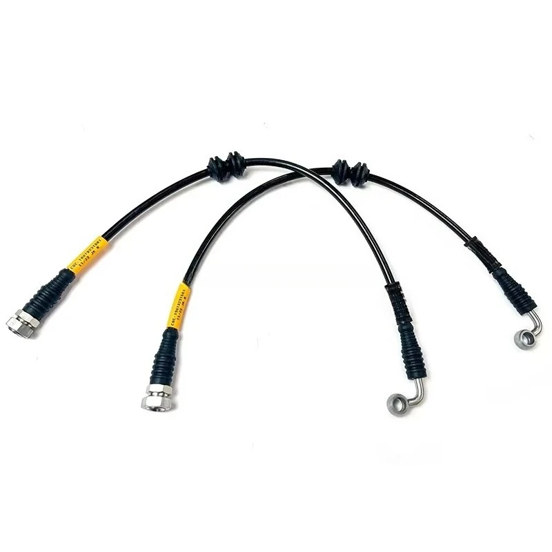 Rear Brake Hose Replacement for Jeep Wrangler JK, Stainless Steel Braided Brake Line, Custom Length Available