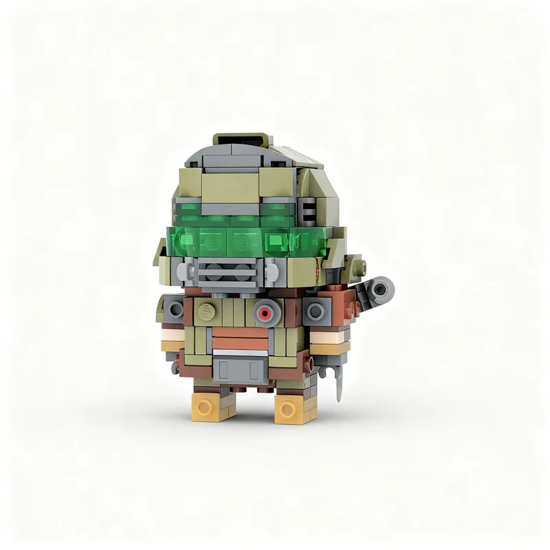 

278PCS MOC Creative Model Doom Slayer Brickheadz Eternal Building Blocks DIY Assembly Bricks Display Gift Collectible Birthday