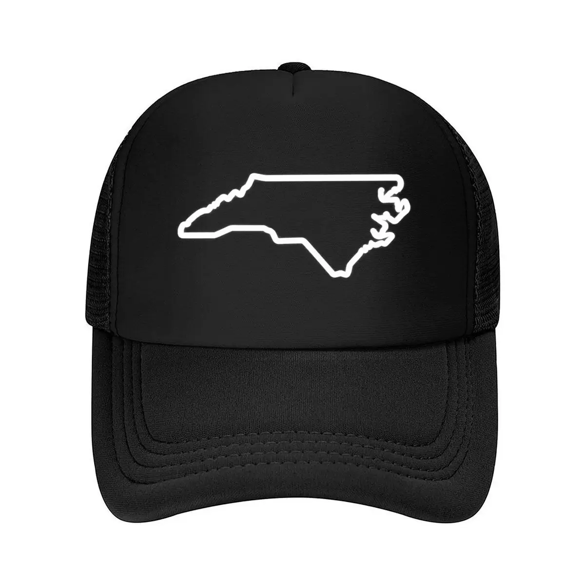 North Carolina State Map Outline Mesh Baseball Cap Hip Hop