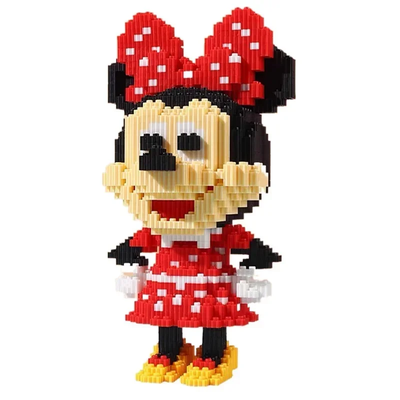 Mickey Mouse Blocks Toy para crianças, mini quebra-cabeça diamante, partícula pequena, presente para adultos, 1500pcs