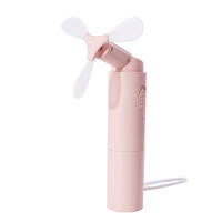 Handheld Mini Fan Portable Rechargeable 3000mAh USB Battery Powered 22+ Runtime Small Hand Held Fan Pink