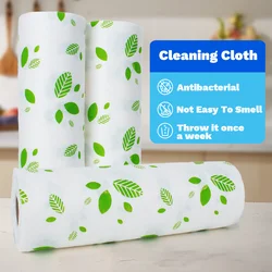 JINYUDOME 20 Pcs/Roll Cleaning Cloth Reusable Bamboo Fiber Towel Washable Antibacterial Rag Wipes For Kitchen Window,Dry and Wet