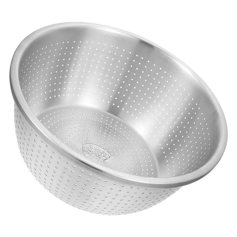 

26Cm Stainless Steel Colander Bowl Fine Mesh Drain Basket For Fruit Vegetable Rice Washing Kitchen Strainer Sink Basin -