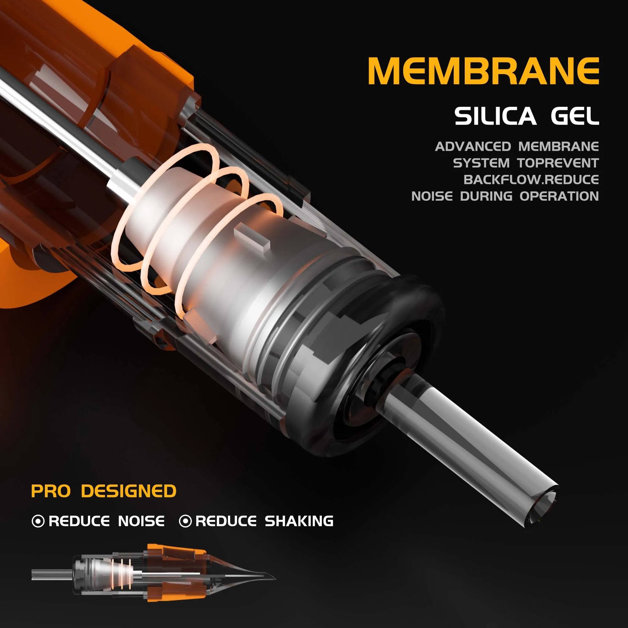 BIGWASP RL RS RM M1 إبر خرطوشة الوشم 20 قطعة/الوحدة إبرة الوشم الآمنة المعقمة القابل للتصرف لآلات الوشم السيطرة