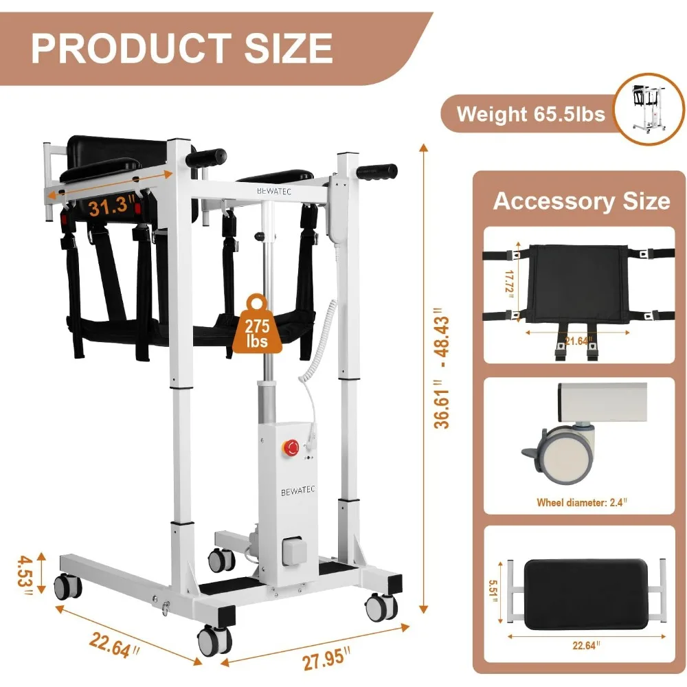 رفع كرسي متحرك كهربائي محمول للعناية بالمنزل وكبار السن