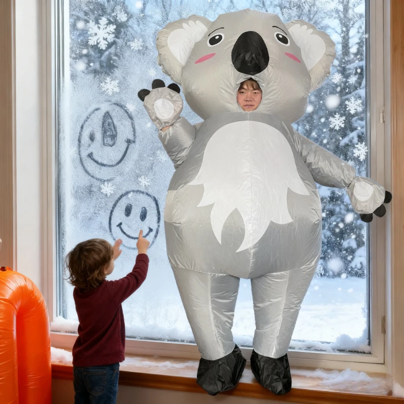 

Adult Koala Inflatable Costume Inflatable Cute Koala Funny Dress Up Halloween Christmas Carnival Party Cosplay Dress Up