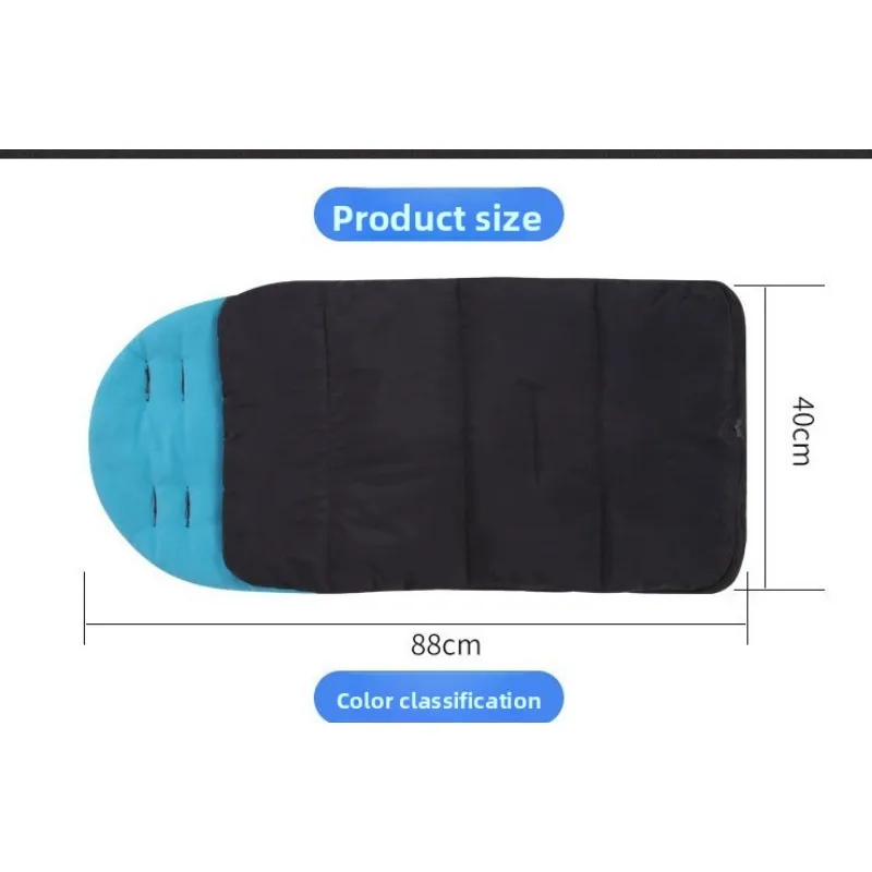 بطانية عربة أطفال شتوية عالمية مع بطانية قطنية إضافية وغطاء قدم سميك لعربة الأطفال للرضع #2