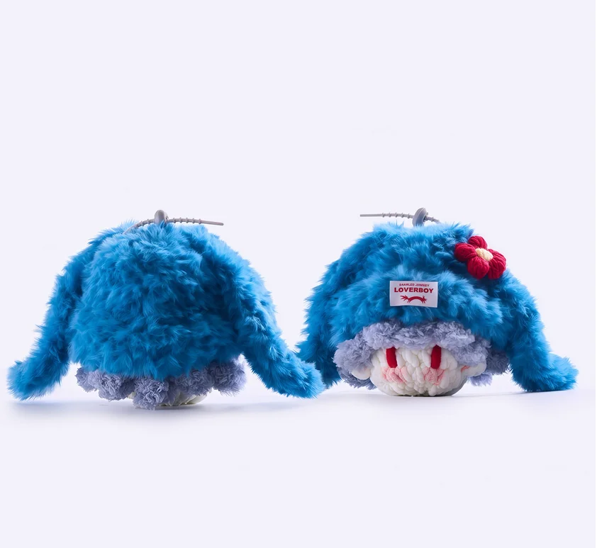 Lop-eared rabbit celebrity merchandise: handmade crocheted plush doll keychain, concert support item, bag charm.