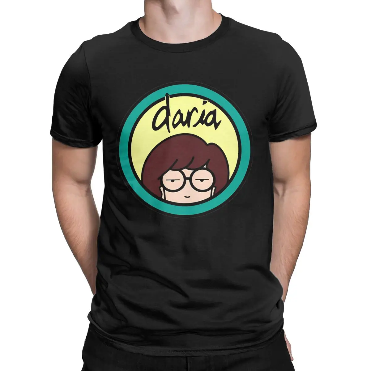 Cartoon D-Darias Logo T Shirt Men Cotton Casual T-Shirt O Neck Strong Bravery MTV Tee Shirt Short Sleeve Clothes Gift