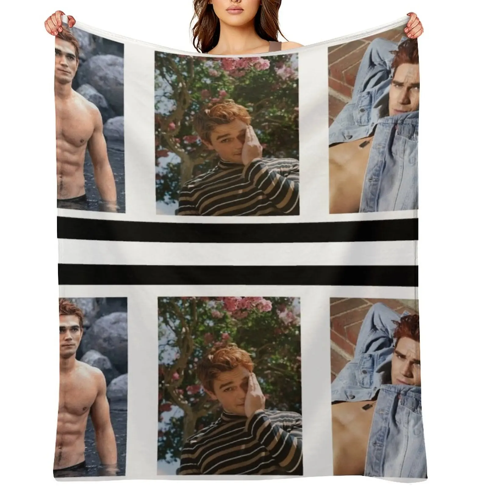 

KJ Apa Throw Blanket Luxury Thicken Bed Fashionable Summer Blankets For Bed Blankets