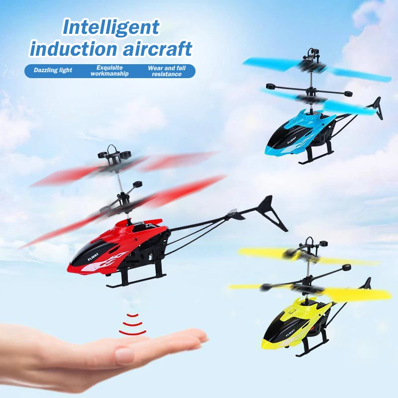 Mini helikopter Ufo Drone inteligentny gest sterowany unosząc latające drony zabawki dla chłopców samoloty samoloty zabawkowy samolot