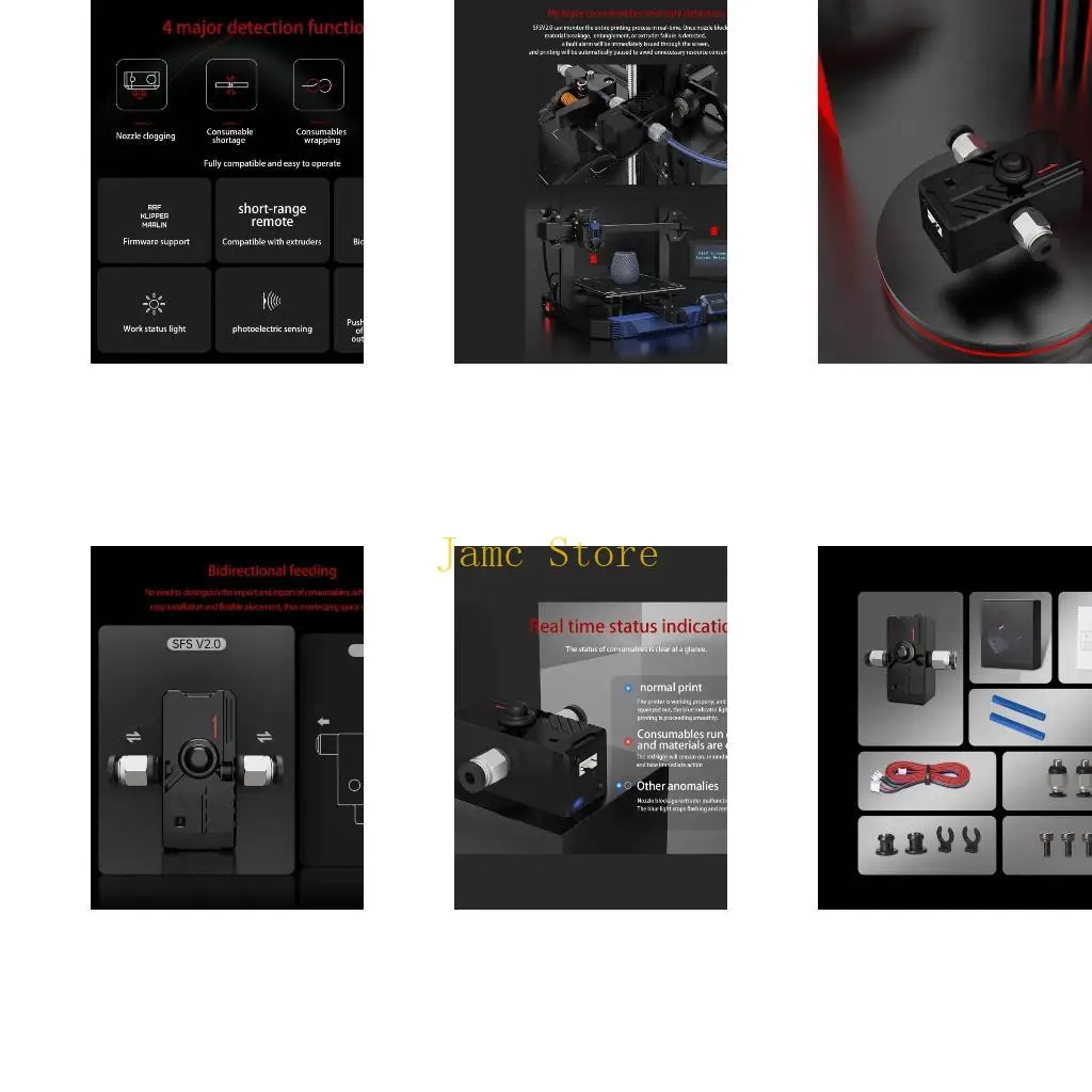 

LX0B Intelligent ABS Substance Detection Transducer With Live Error Warning For 3D Printing Machine DIY Improve