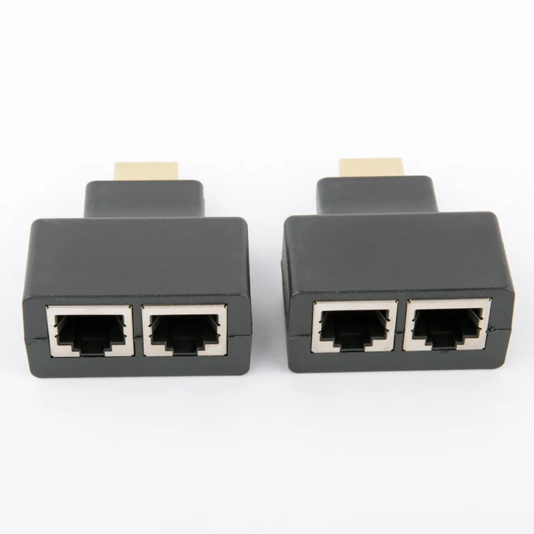 HW-YS30 Hdmi Dubbele Netwerk Kabel 30M Netwerk Extender 1080P Hdmi Naar RJ45 Netwerk Extension Versterker