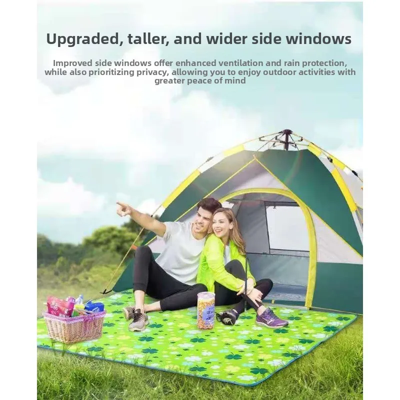 Automatic tent Outdoor rainstorm protection 2-3-4 people Thickened rainproof double 2 single camping outdoor camping tent