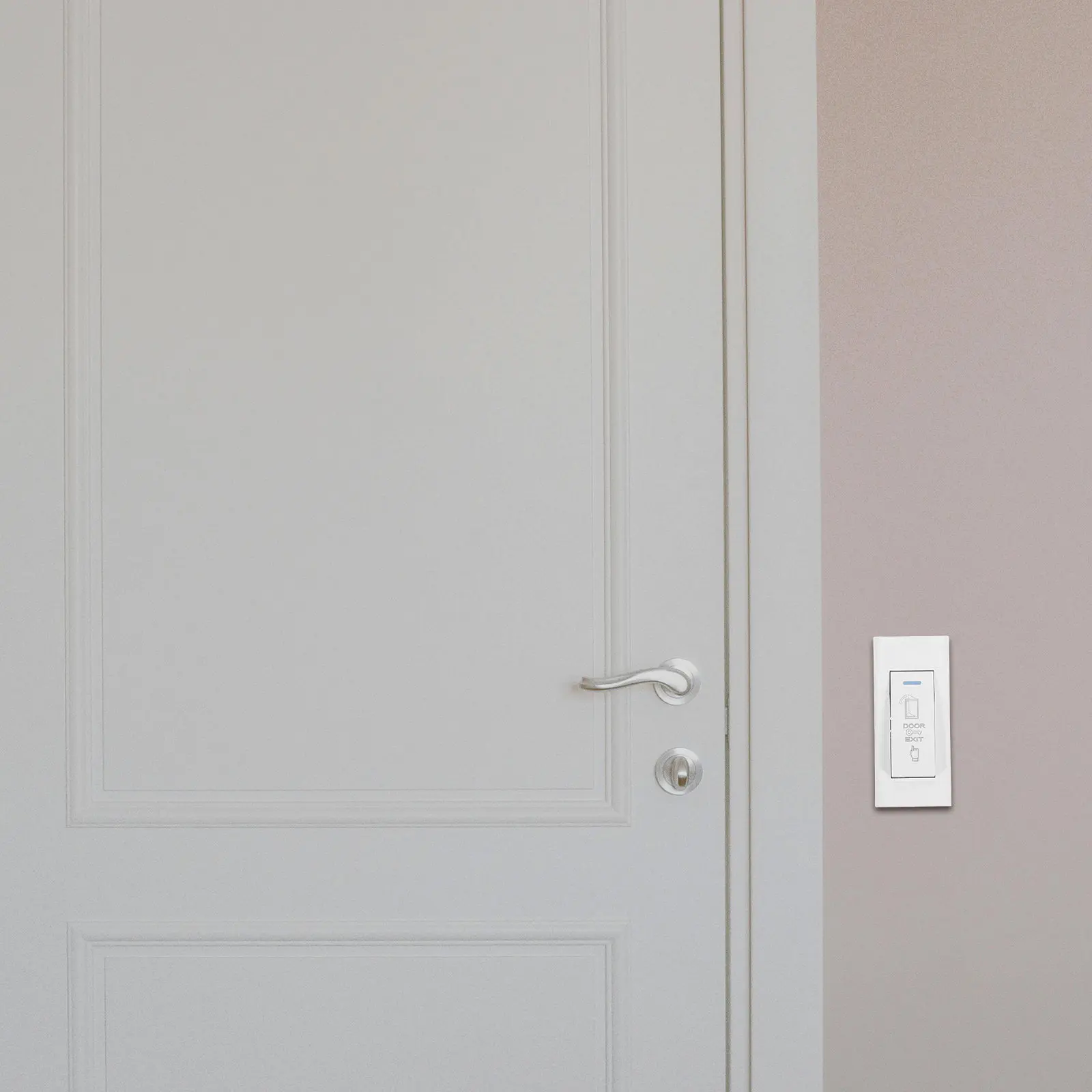 

2Pcs Heavy Duty Door Access Control Switch Surface Mounted Push to Exit Button Panel for Home Office Bedroom Wardrobe