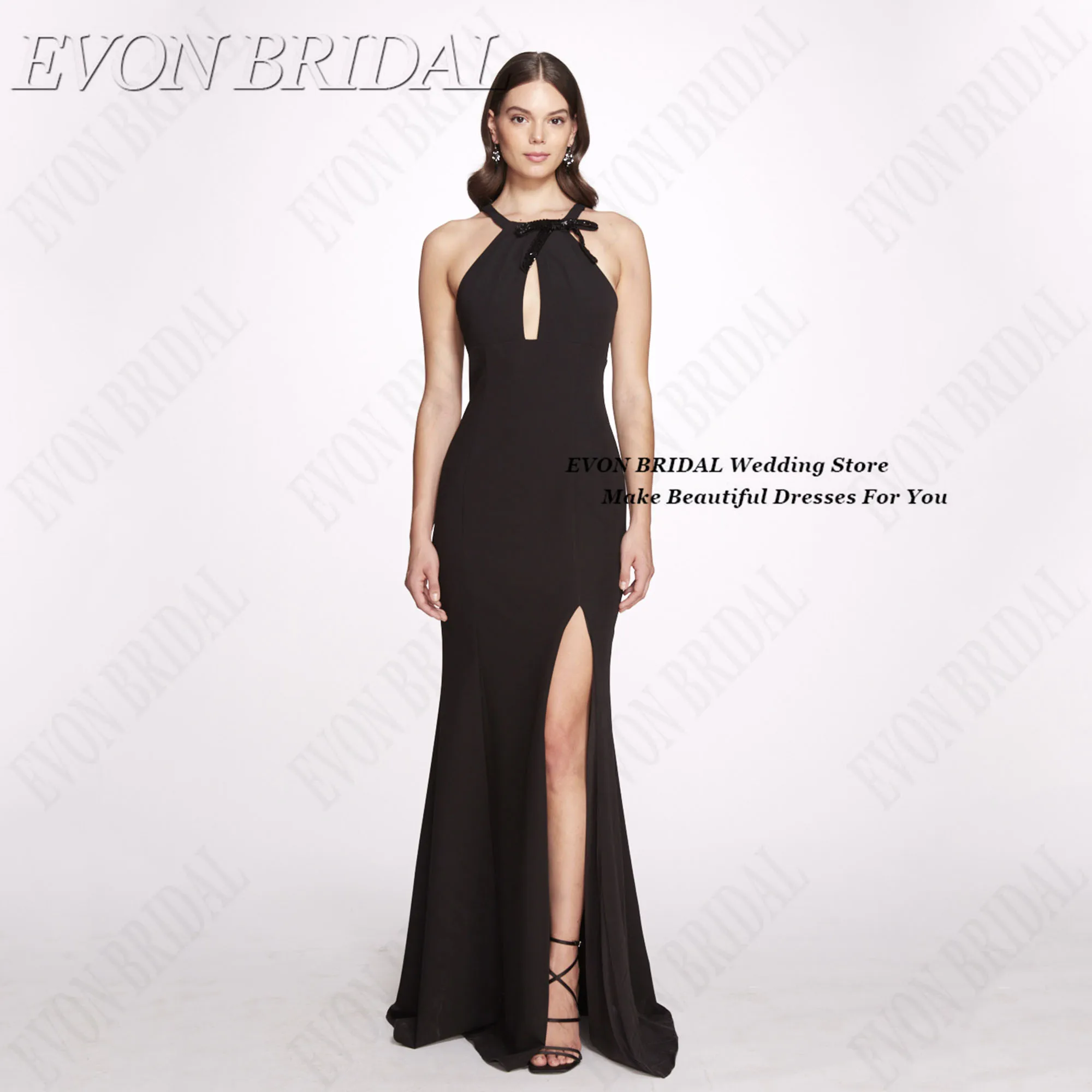 

2025 Black Party Gowns For Ladies Classic Birthday Party Dresses EVON BRIDAL Special Occasion Women's Evening Gown Customized
