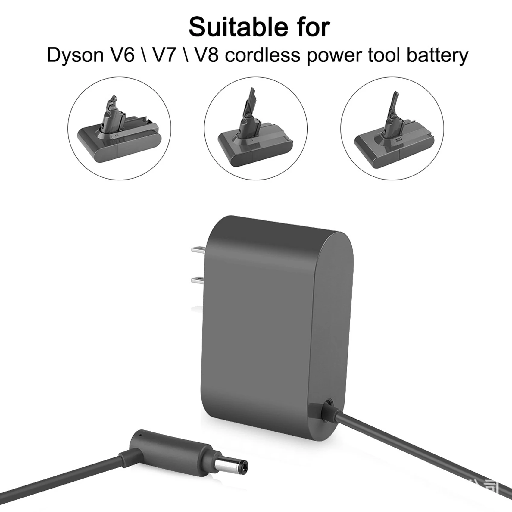 อะแดปเตอร์ชาร์จสําหรับ Dyson V8 V7 V6 DC58 DC59 DC61 DC62 DC74 เครื่องดูดฝุ่น Power Adapter Charger US Plug