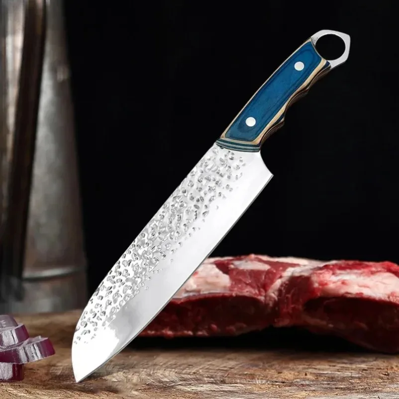 Edelstahl Holzgriff Metzger Ausbeinmesser Handgeschmiedetes Küchenmesser Schneidemesser Scharfes Grill Kochen Kochen Haushalt