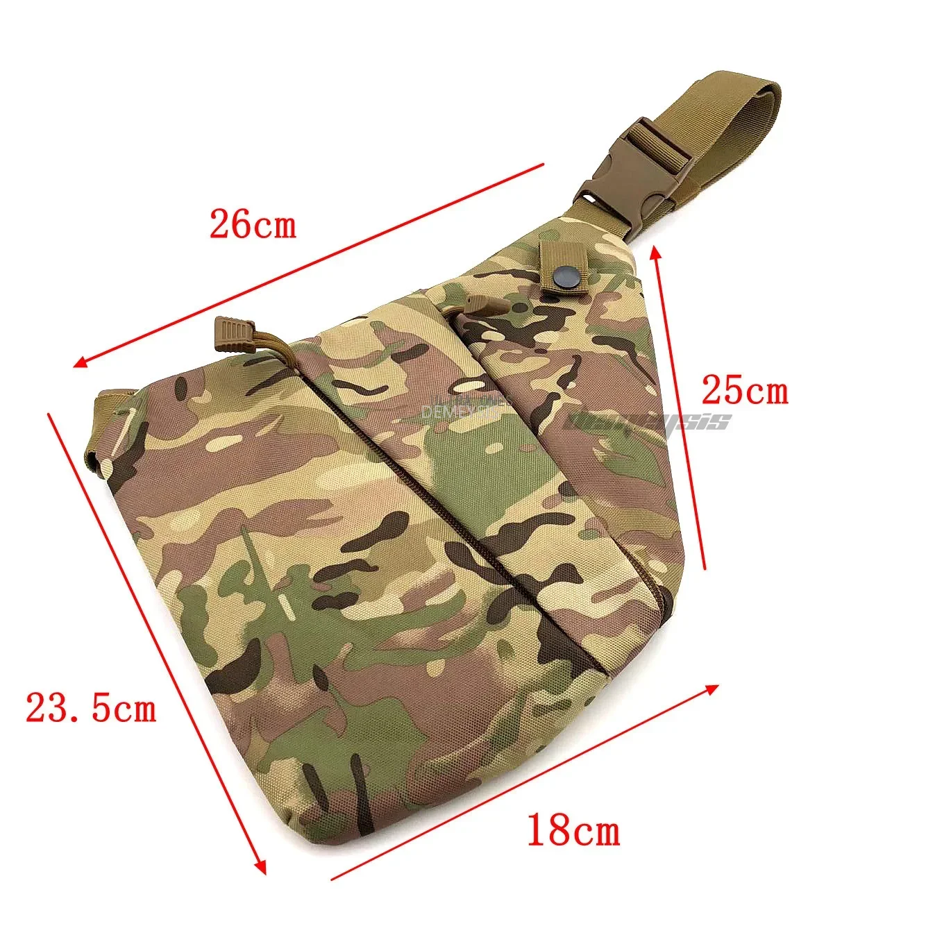 Concealed Carry Tactical Shoulder Holster Chest Pack Crossbody Bags Portable Soft Pistol Holster Case Men\'s Hunting Gun Bag