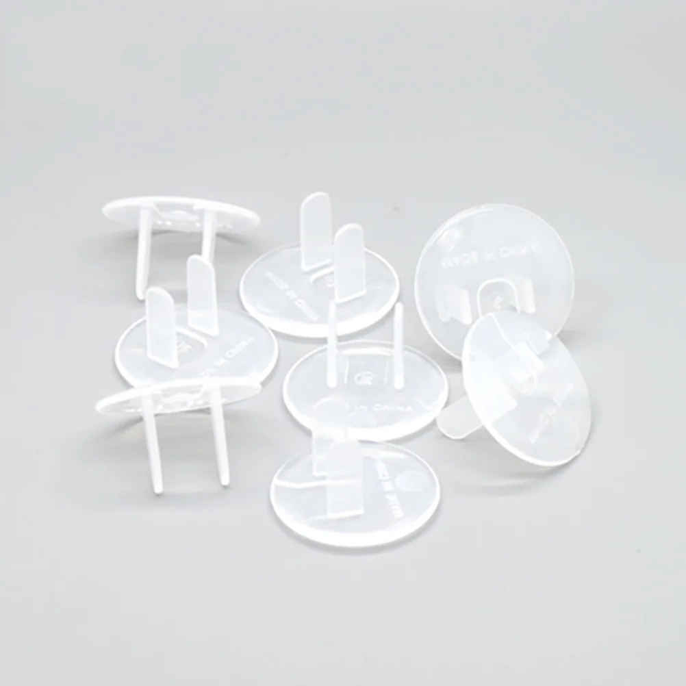 32pcs Transparent Infant Safety Socket Cover Protective Power Outlet Cover Durable Home Socket Protector (Transparent)